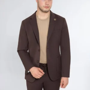 Brown Strech Suit
