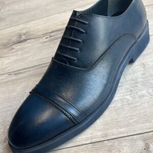 Black leather shoes