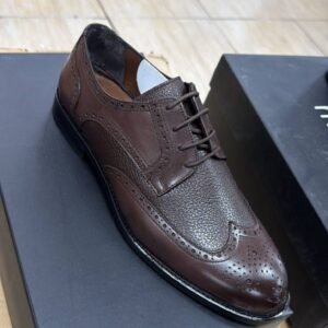 Brown leather shoes